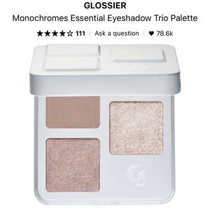 Glossier Monochromes Essential Eyeshadow Trio JUTE / Brand New In Box